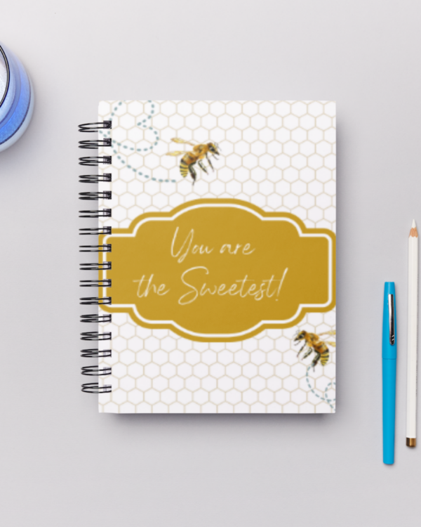 Bee design notebook cover design