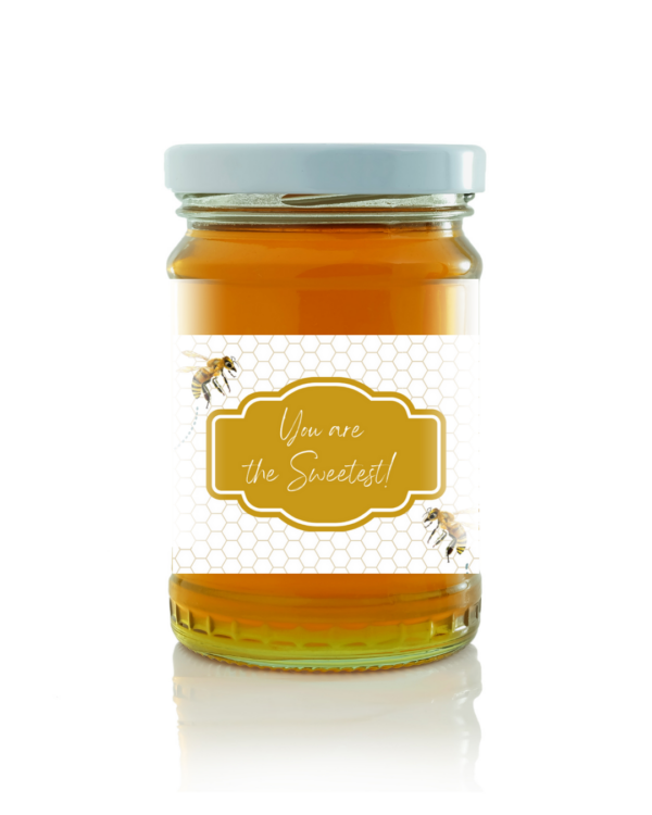 Honey pot label design