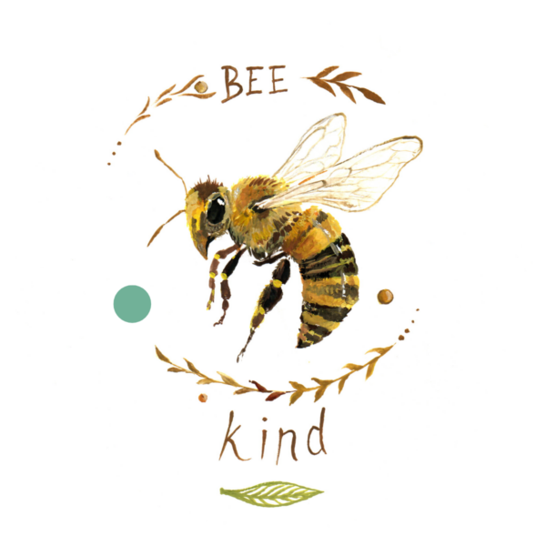 Coaster Design with bee
